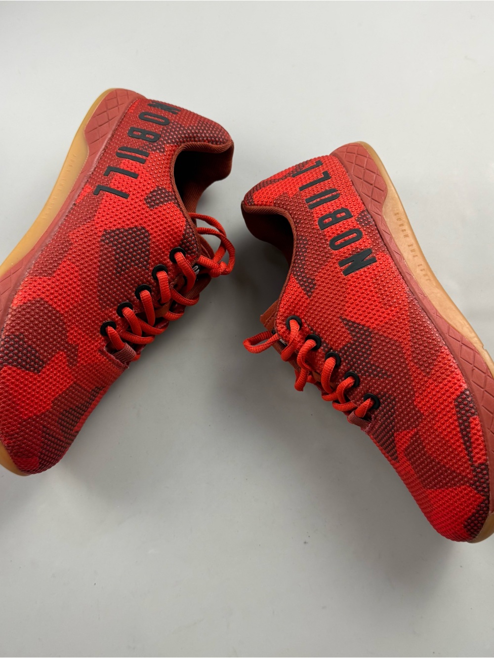 NOBULL Project Fire Camo Trainer Red CrossFit Shoes Lifting Gym Sneakers 7.5 - Picture 3 of 7